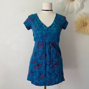 Vintage Y2K LEI Womens Babydoll Top Size XL Preppy Tie Back Fairy Cottagecore